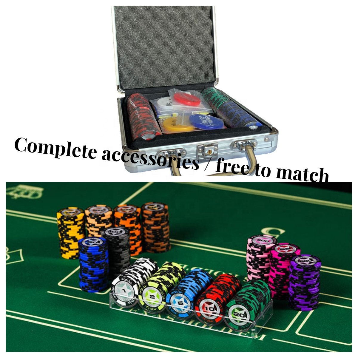 Factory Direct Professional Casino Poker Chips Set