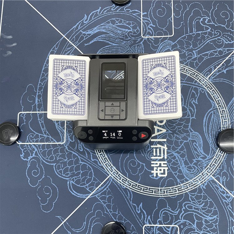 Mini Automatic Distributing Poker Machine Playing Cards Dealer on Poker Table Top Distributing Poker Plaques for Card Game
