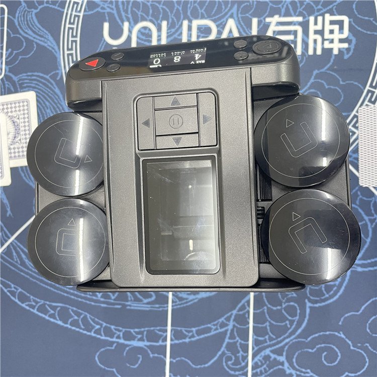Mini Automatic Distributing Poker Machine Playing Cards Dealer on Poker Table Top Distributing Poker Plaques for Card Game