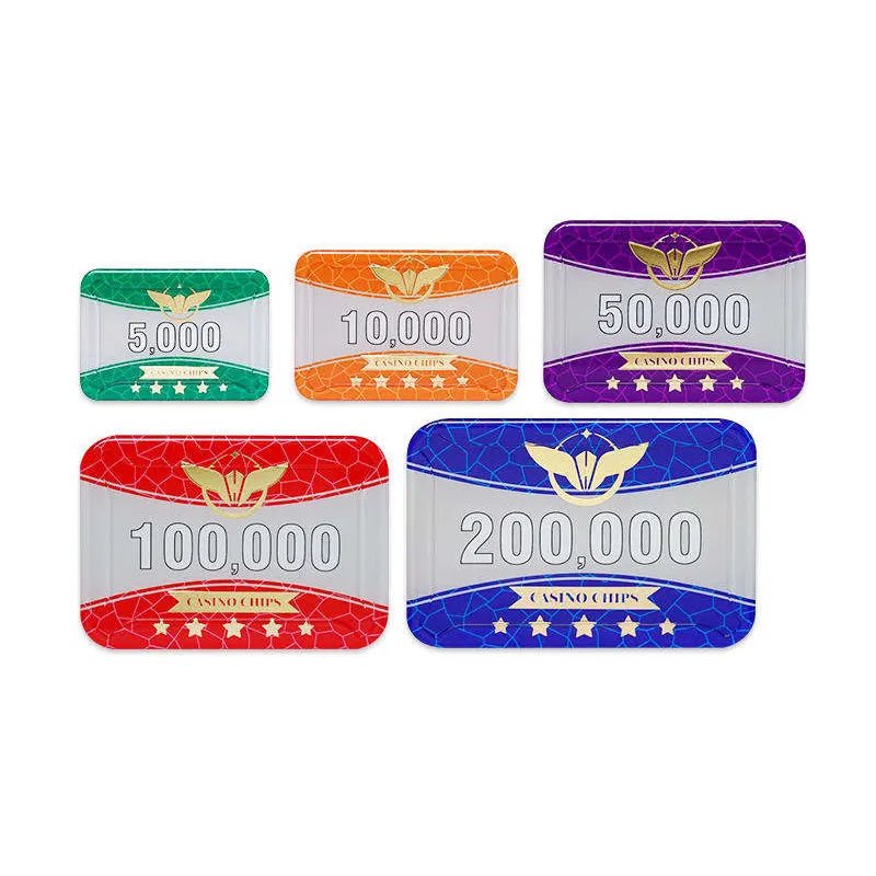 YH Casino Chips Manufacturers Custom Entertainment Professional Rfid Acrylic Poker Chips Poker Plaques