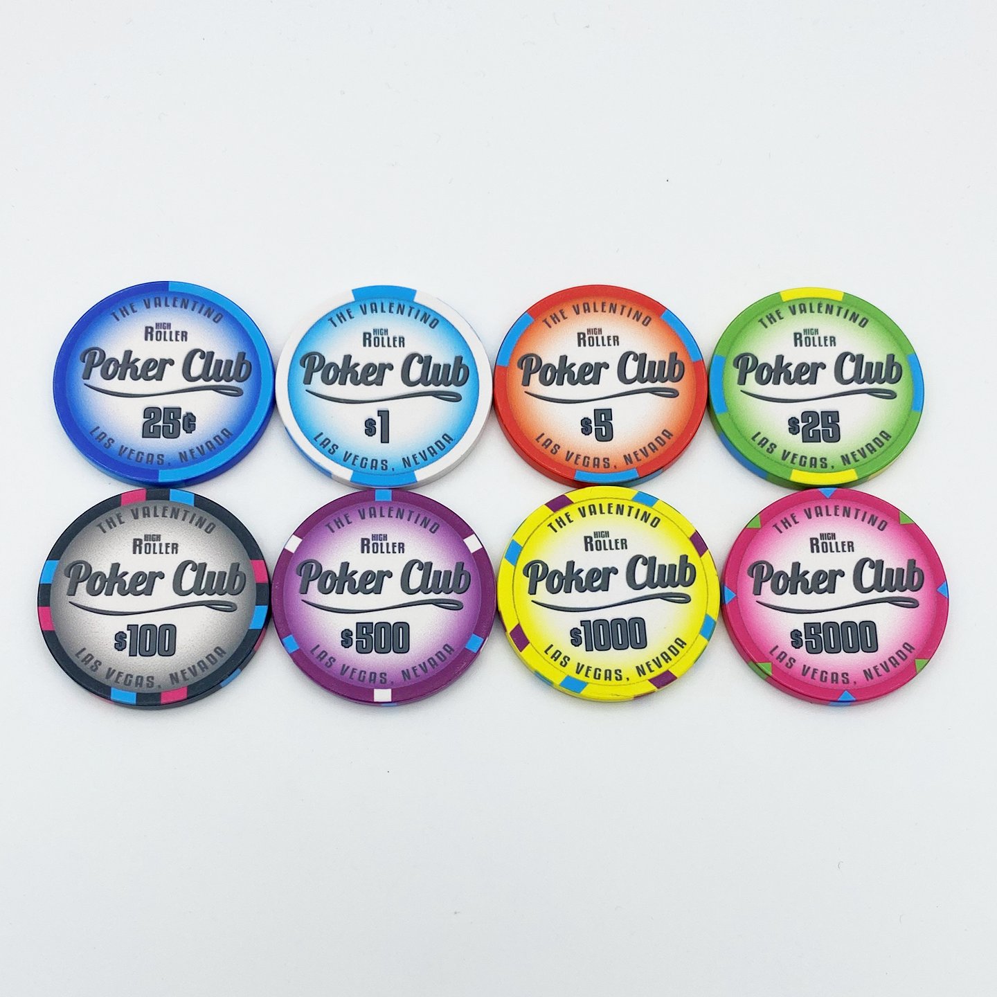 Fully customisable Professional Ceramic Material Poker Chips 10g and 40MM poker chips with customised design colour and logo