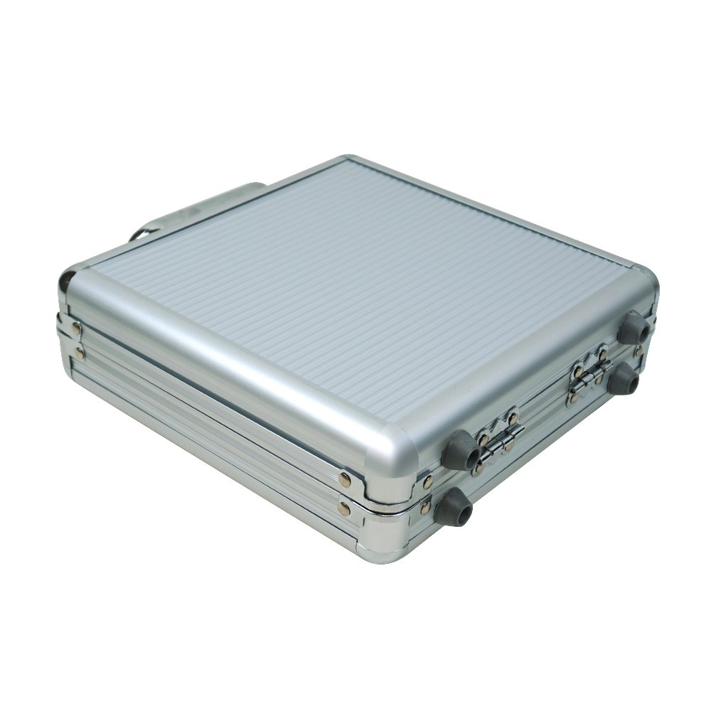 Customized Mini Aluminum Box Chip Set 100pcs Clay Chips And Dealer Button Playing Cards Complete Casino Accessory Set