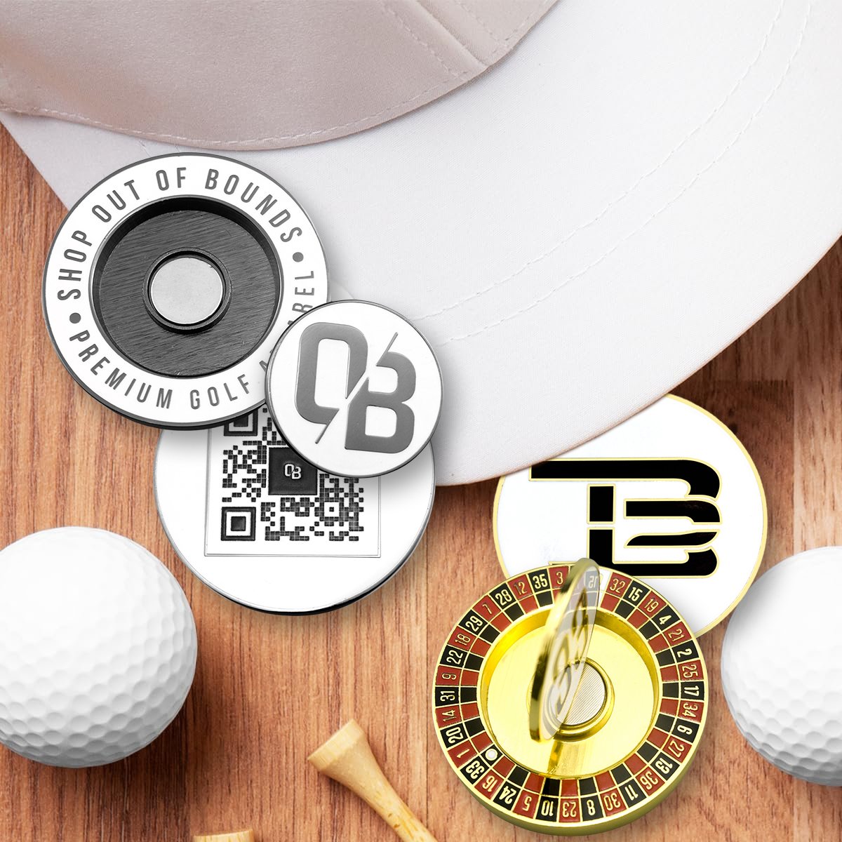 Gift and promotion hard enamel soft enamel 2D both side custom design magnetic poker chip ball marker for golf