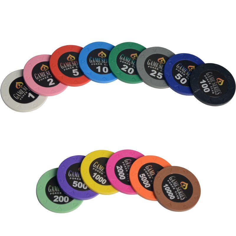 Clay Custom Printed Casino Poker Chips Set Mini Poker Chip OEM Customized Plastic Color Hot sales Clay Poker Chips with Trim Sti