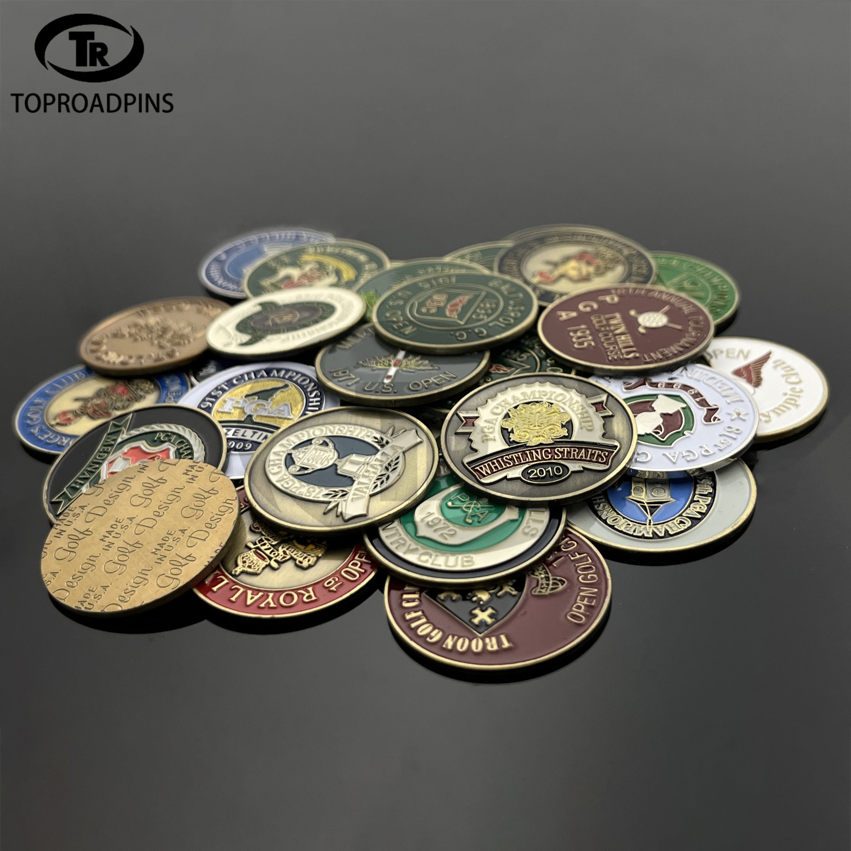 Design Professional Personalized Poker Chip Level Gauge Magnetic Hat Clip Golf Ball Marker