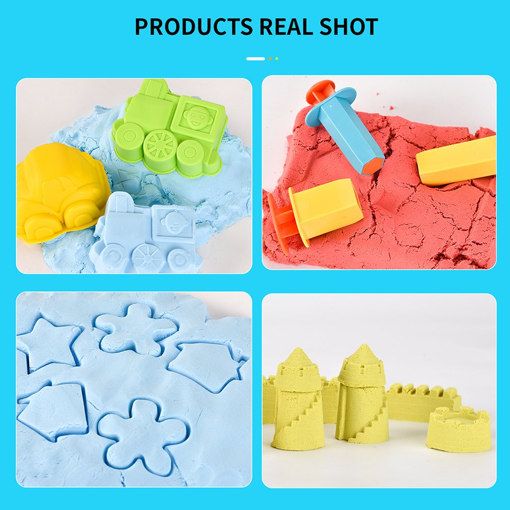 Air Dry Clay Set Toy Modeling Oven Bake Polymer Soft Super Light Color Kids Play Dough building Blocks Tools Magic Space Sand