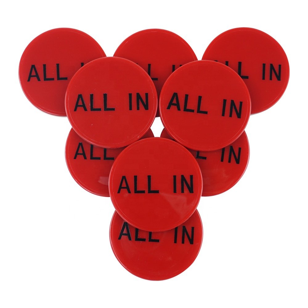 Hot sell casino accessory 50mm diameter All in 12g Round Plastic chips for casino games