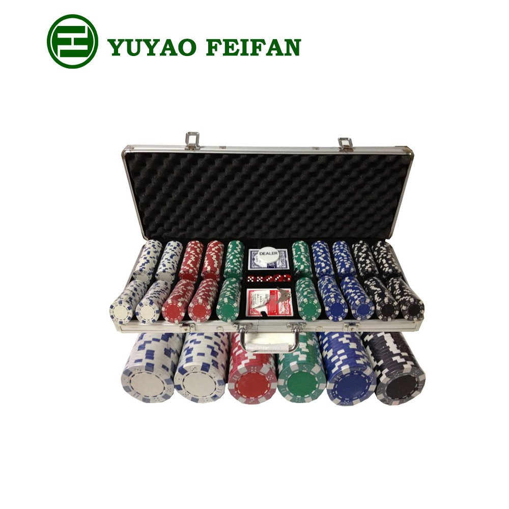 Professional design aluminium casino poker chips game set