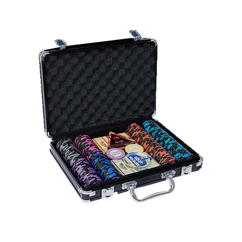 Casino Custom Poker Chips Set Casino Professional Quality 200 Pieces Clay Chips Set With Case
