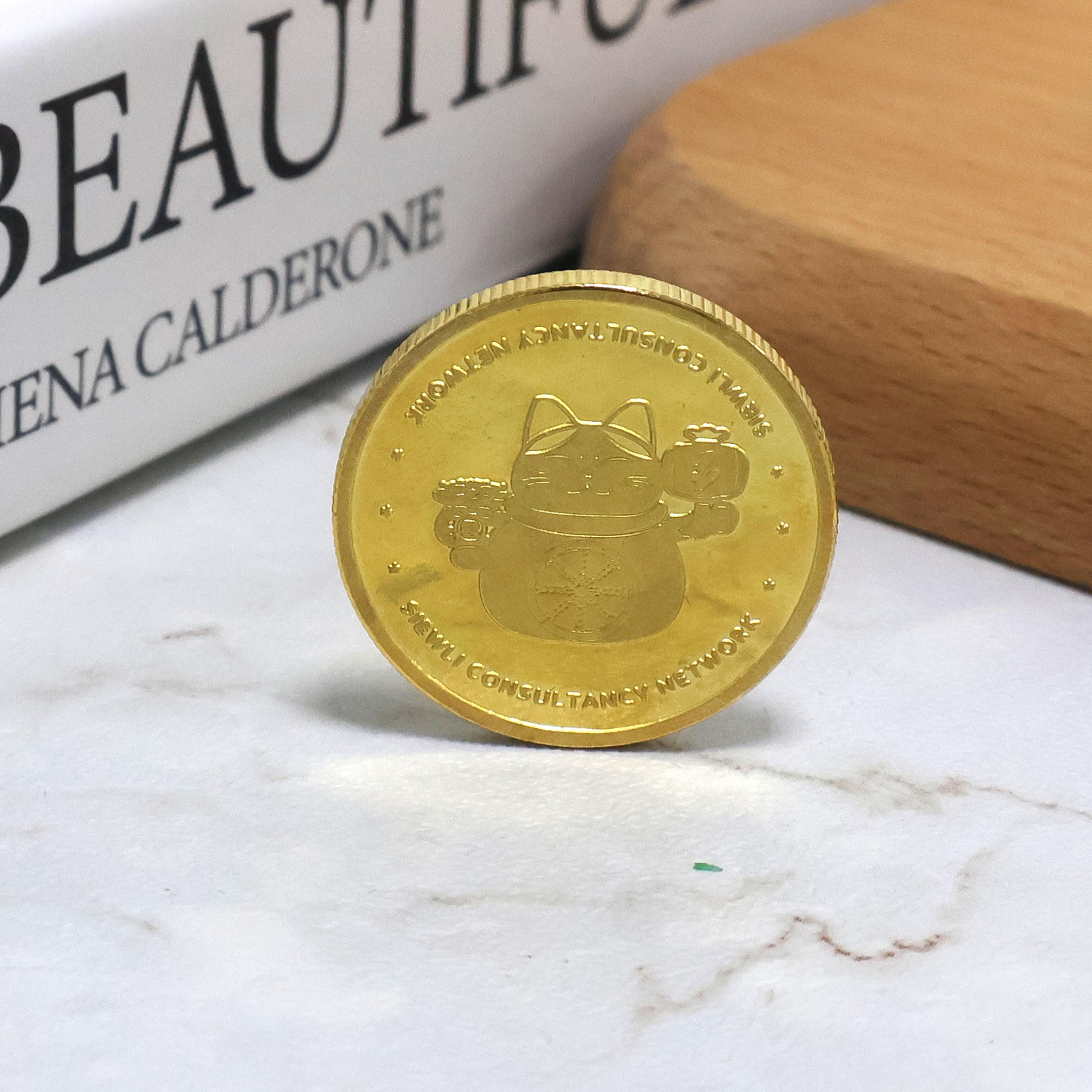 Manufacturer Custom Challenge Coins Reversible Zinc Alloy Metal Coin Gold Silver Plated Embossed 3D Heads Coins Collections