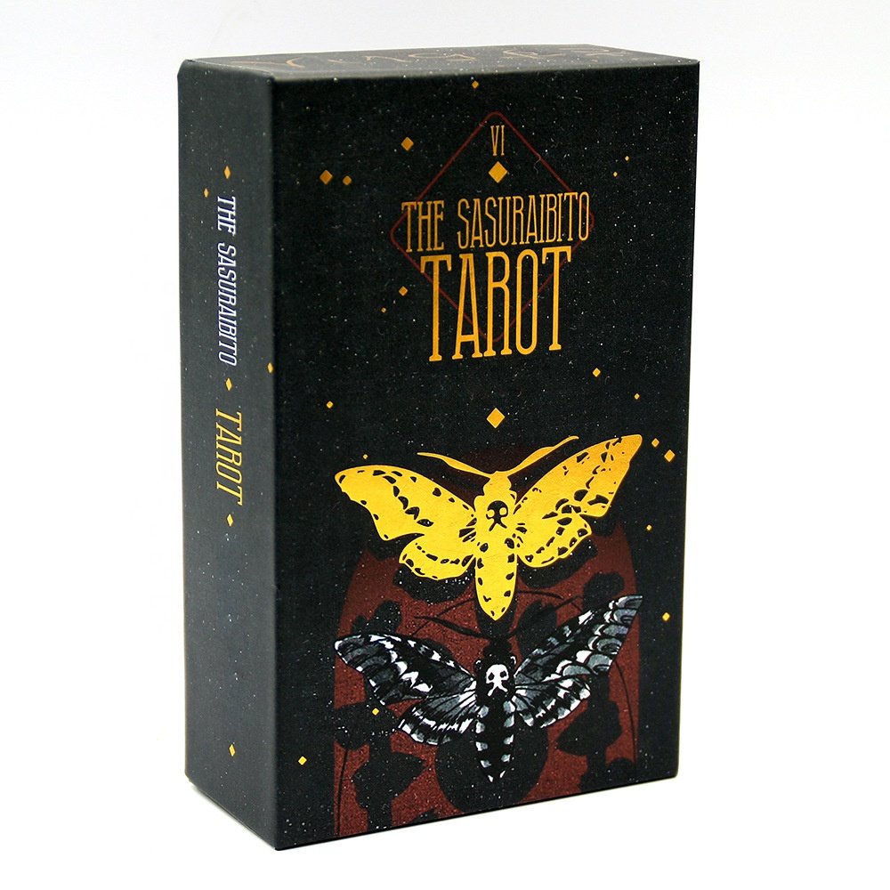 Latest Arrival black Foil Tarot Decks Your Own Tarot Cards With Guidebook