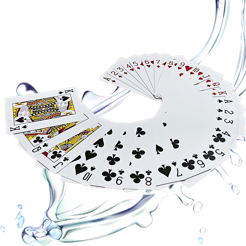 OEM Custom High Quality Waterproof PVC Playing Cards With Chips Poker Set