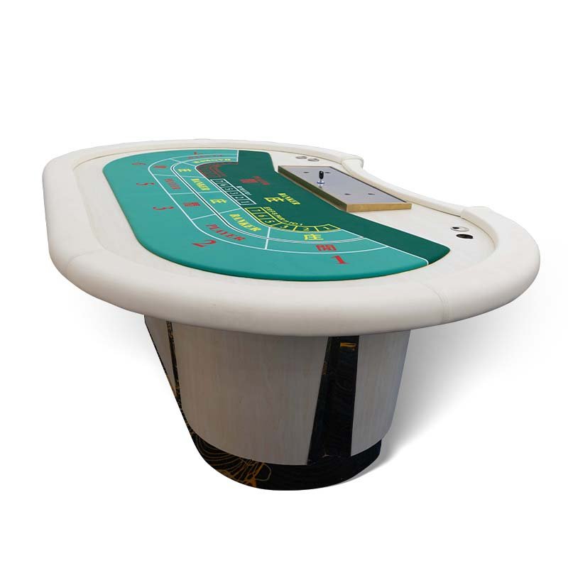 Factory Sale Baccarat Poker Table Professional Customized Casino Poker Table With Chips Tray For Sale