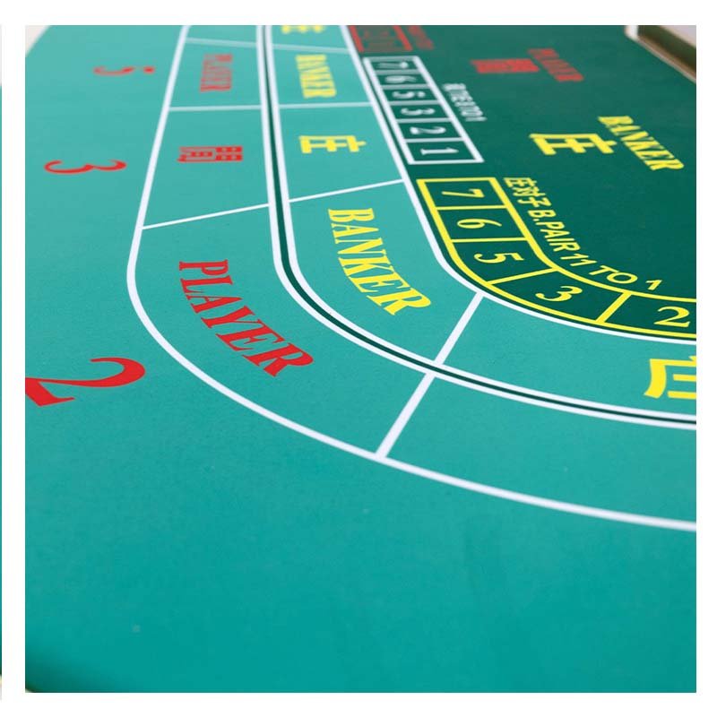 Factory Sale Baccarat Poker Table Professional Customized Casino Poker Table With Chips Tray For Sale