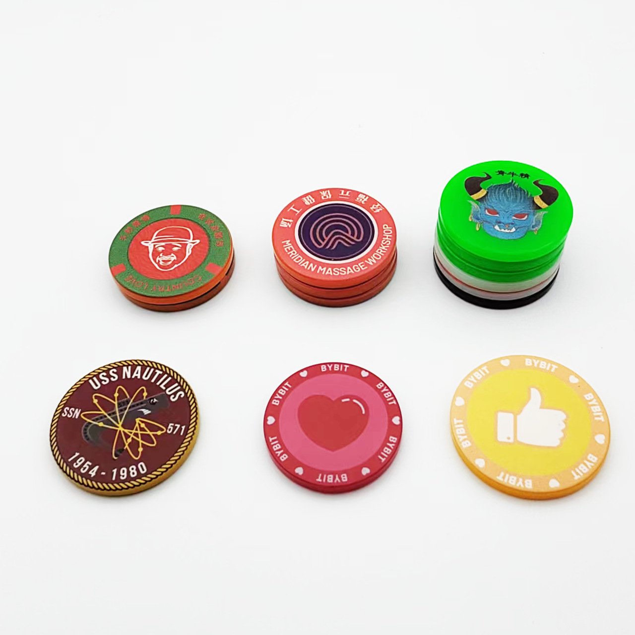 Unisex Customized round Plastic Chips Acrylic Cartoon Game Coins for Chess & Card Points Money & Banking Toys
