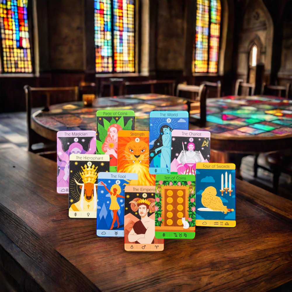 AYPC New Style Top Sales Customized Coated Paper Art Paper Board Game Paper Poker Tarot Card with guidebook custom printed