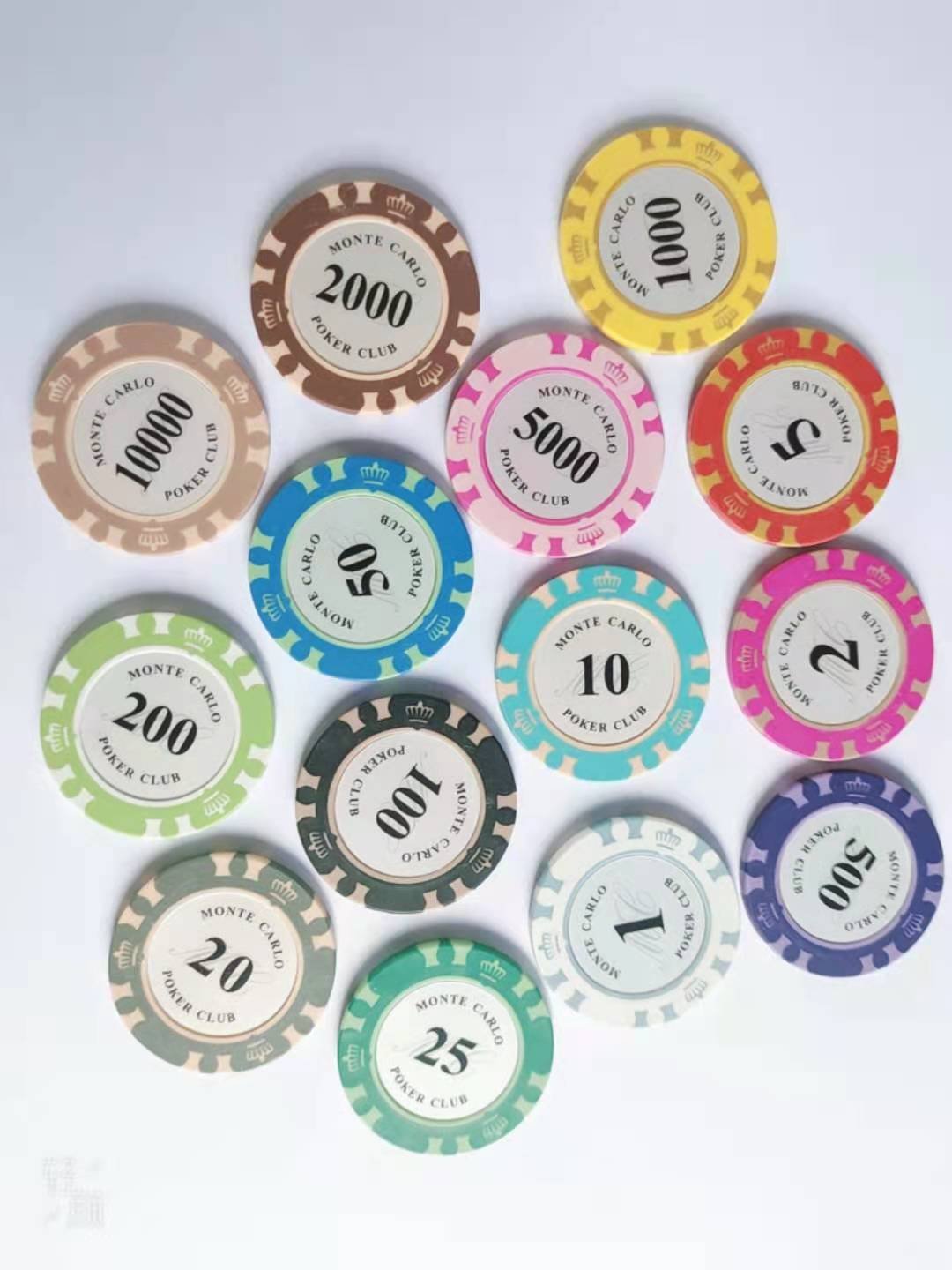 professional 14g Texas birdcage casino clay ceramic poker chips set