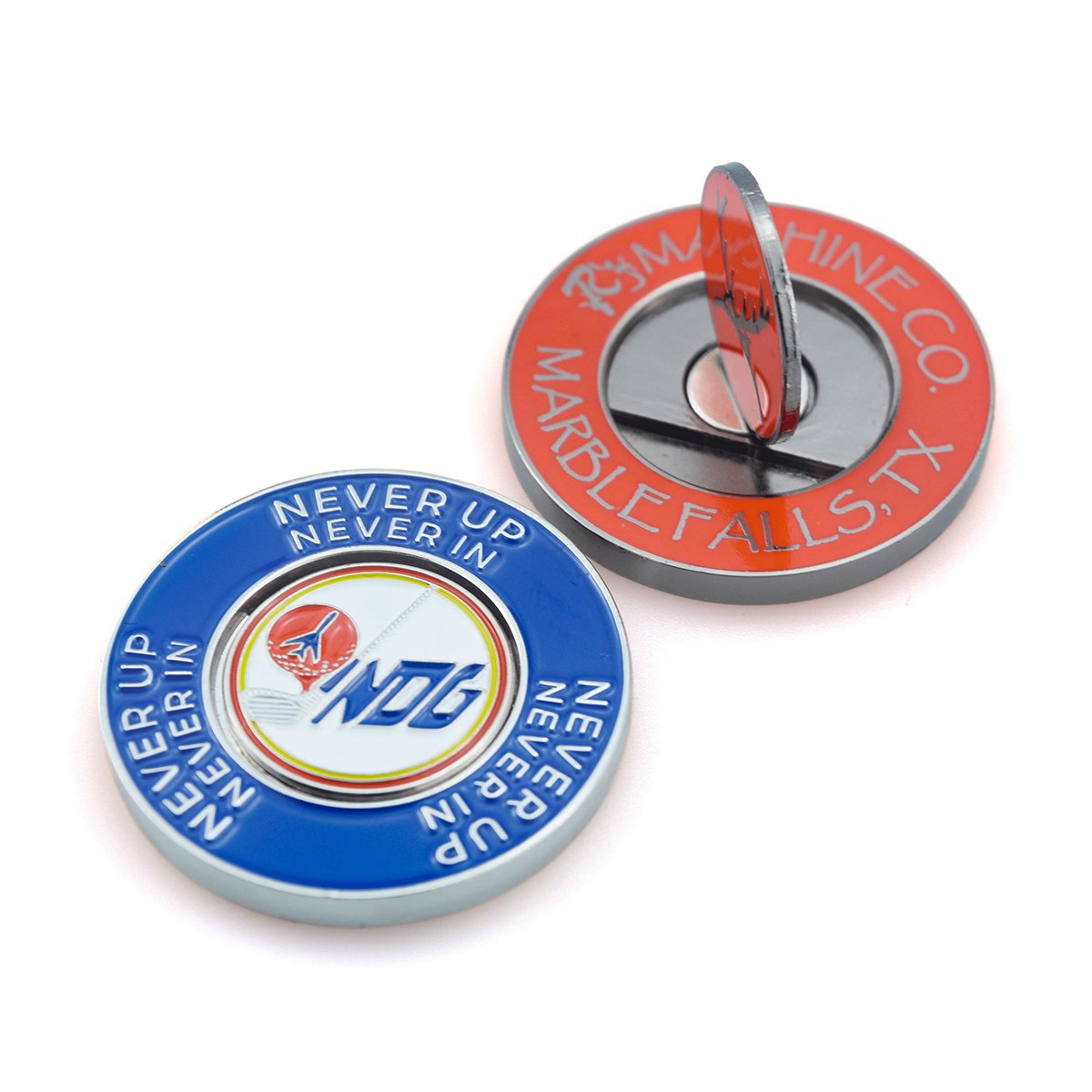 Factory High Quality Custom Logo Metal Golf Ball Marker Coin Magnetic Custom Golf Ball Marker for Souvenir Gift