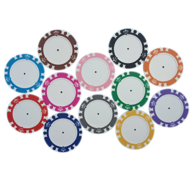 Custom Made Classic Texas Casino Cheap Round Coins Ceramic Clap Poker Chips Set for Gambling Club