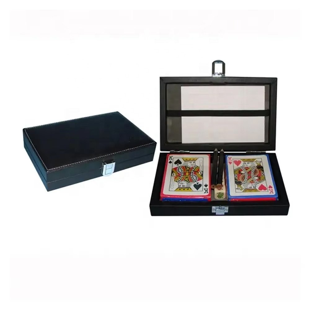 Hot Selling Storage Poker Chip Case Durable Luxury Custom Hot Stamping Logo Poker Organizer Box For Game