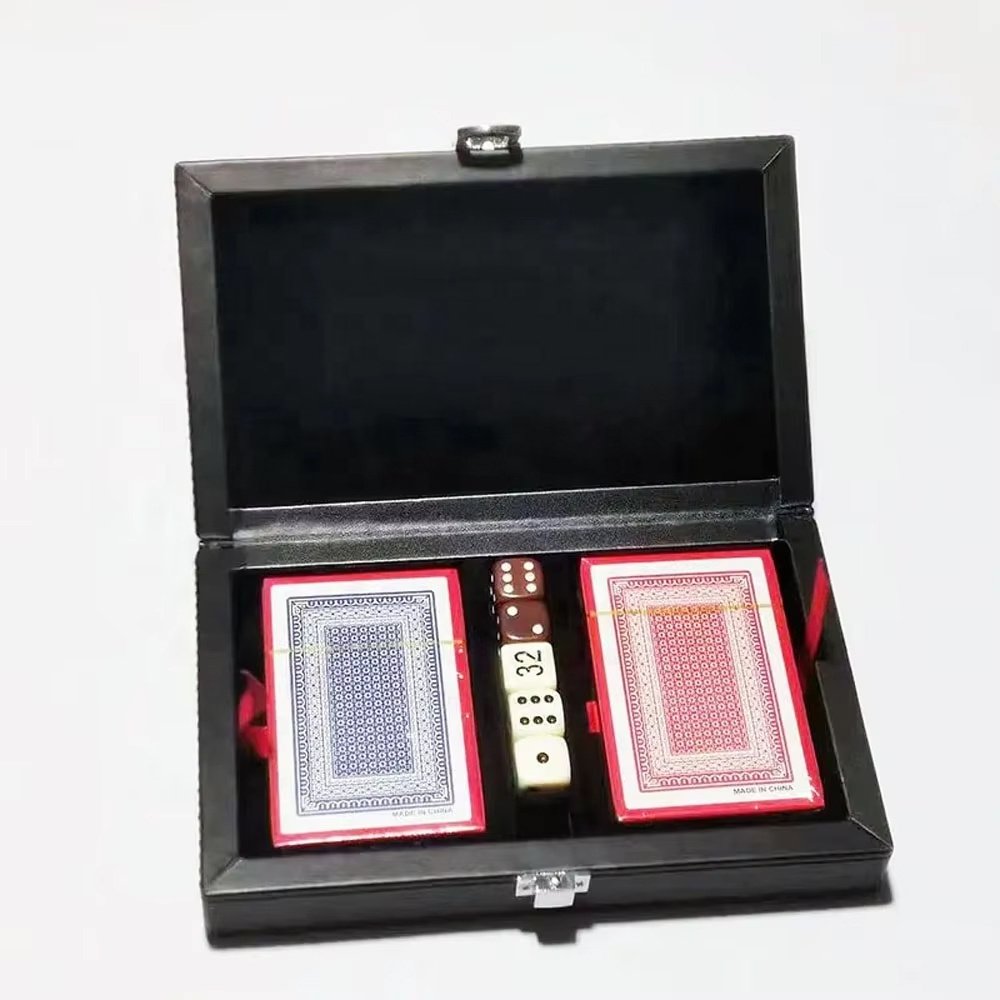 Hot Selling Storage Poker Chip Case Durable Luxury Custom Hot Stamping Logo Poker Organizer Box For Game