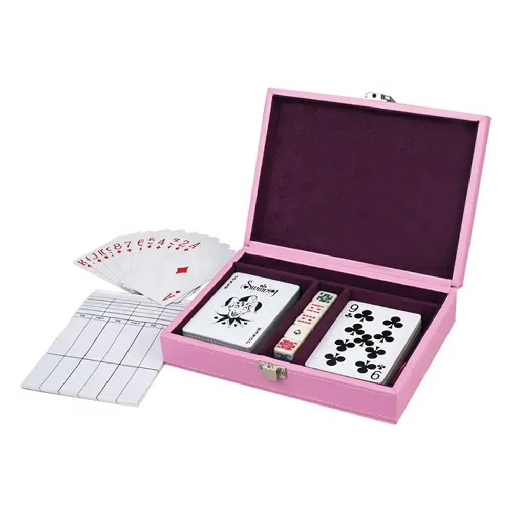 Hot Selling Storage Poker Chip Case Durable Luxury Custom Hot Stamping Logo Poker Organizer Box For Game
