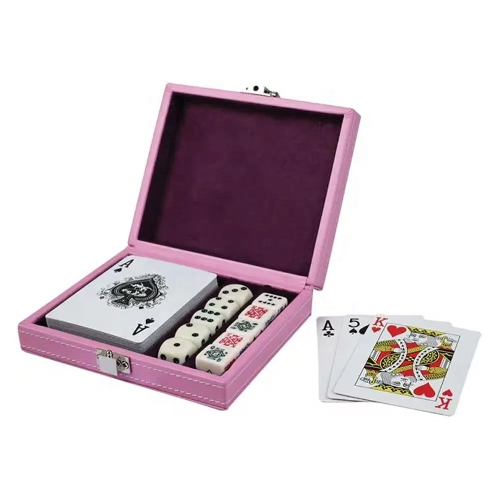 Hot Selling Storage Poker Chip Case Durable Luxury Custom Hot Stamping Logo Poker Organizer Box For Game
