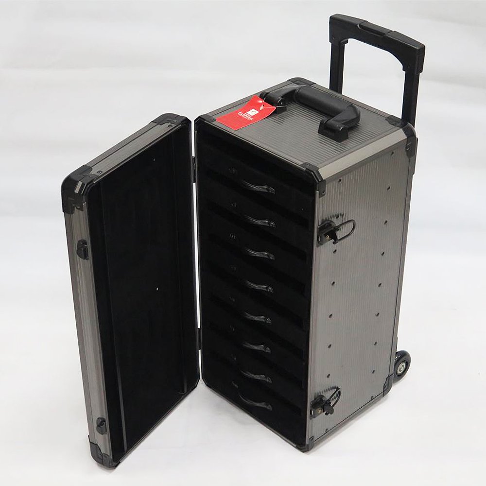 300pc/500pc /1000pc / 2000 pcAluminum Poker Chip Trolley Case