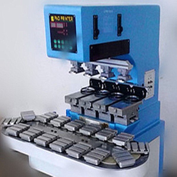 4 Color Pad Printers Tampo with Conveyor Sealed Cup Pad Printing Machine For Bottle ceramic ring for pad printing machine