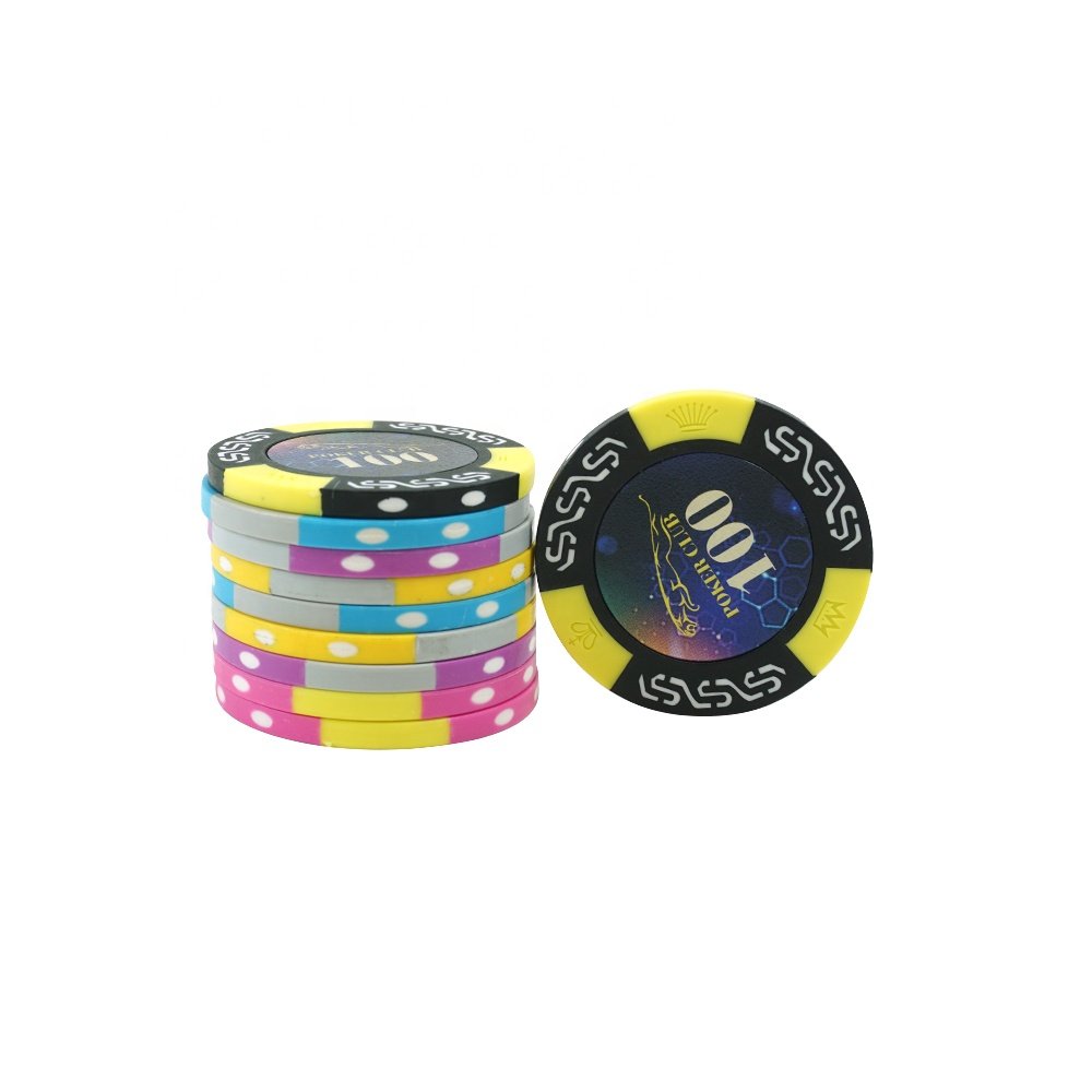 Custom Professional Poker Tournament Chips Composite material Chip Sets for casino club