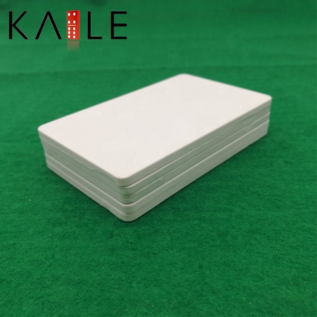 High quality rectangle white plaques poker chips blank plaque 39g 83.5mm length 3.5mm thickness custom logo accept for casino