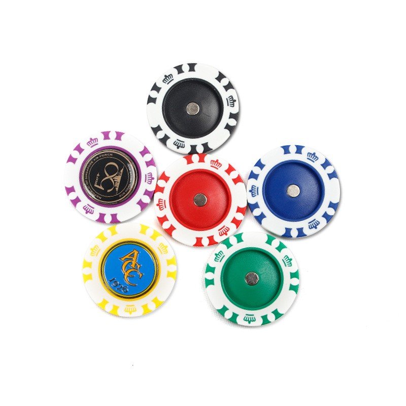 Custom Magnetic Golf Ball Markers Various Design Metal Accessories with Your Own Logo for Golf Course Use