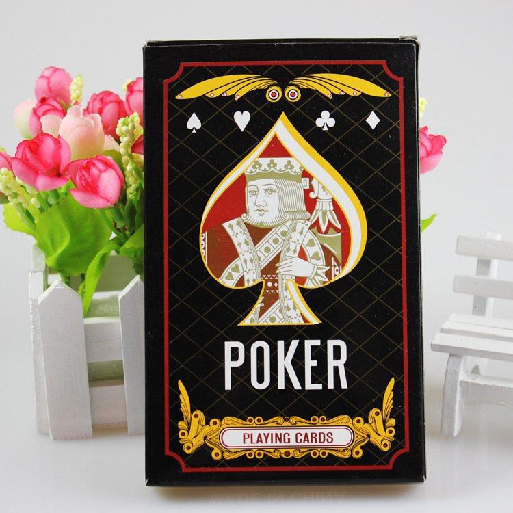 CL-230106 Wholesale large playing poker cards wide plastic card poker party game poker set