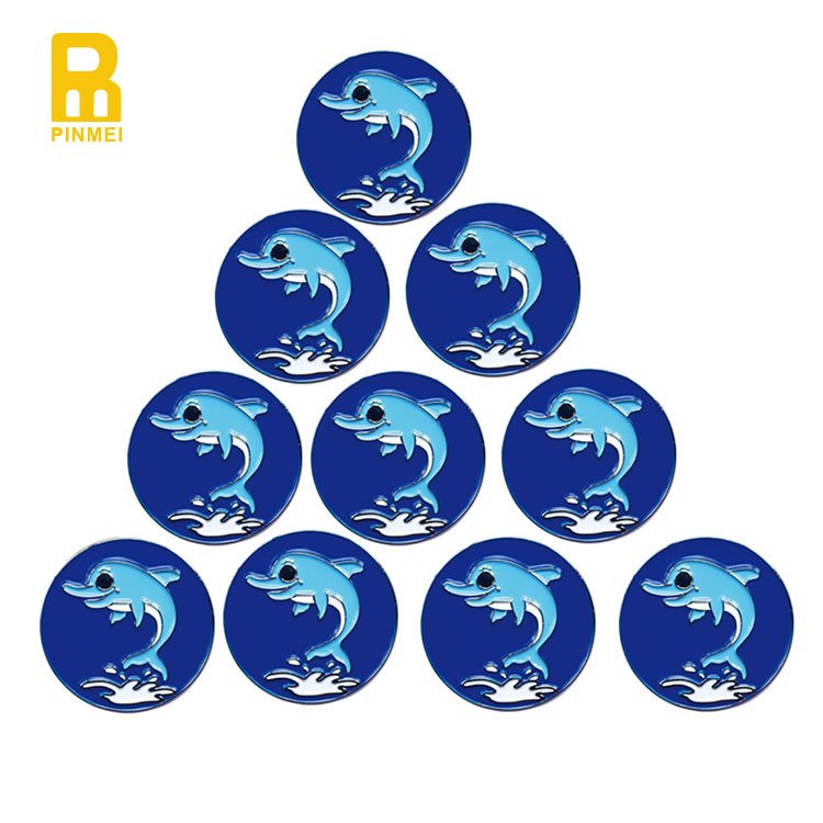 High Quality Free Design Custom Logo Golf Coin Ball Marker Golf Custom Golf Ball Markers