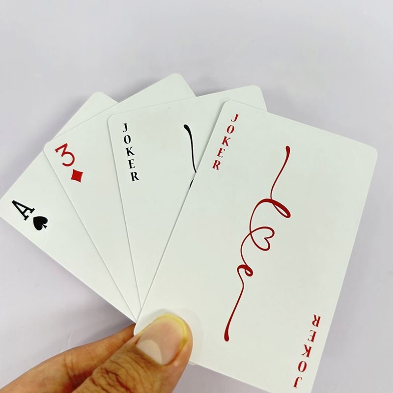 High Quality Trade Game Poker Card With Logo Box Manufacturer Custom Szie And Design 100% Pvc Paper Plastic Custom Playing Cards