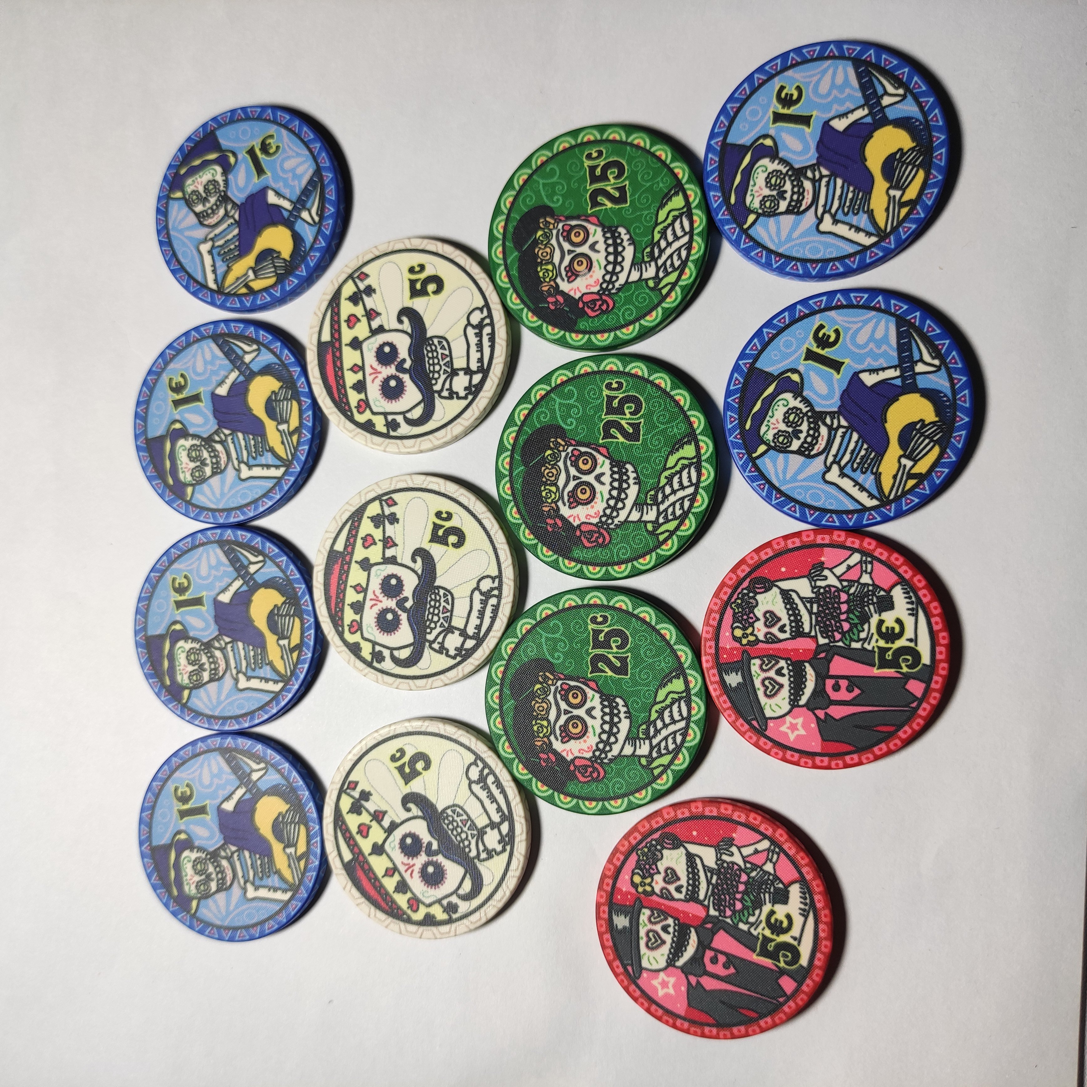 EPT Ceramic Poker Chips Casino Quality Custom Blank Ceramic Chips