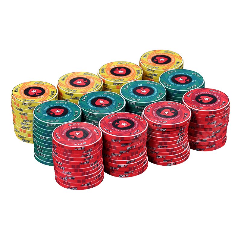 Wholesale custom made colorful ceramic casino poker for sublimation cash game ceramic chips