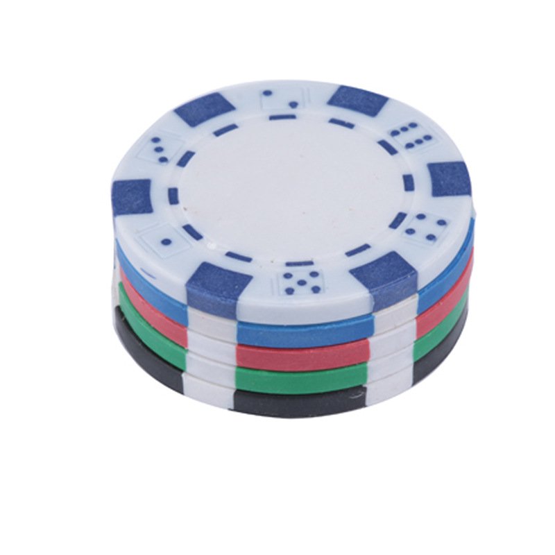40mm Abs Chip Poker Set In Stock Case Plastic Gambling Game Custom Printing Blank Casino Royal Poker Chips