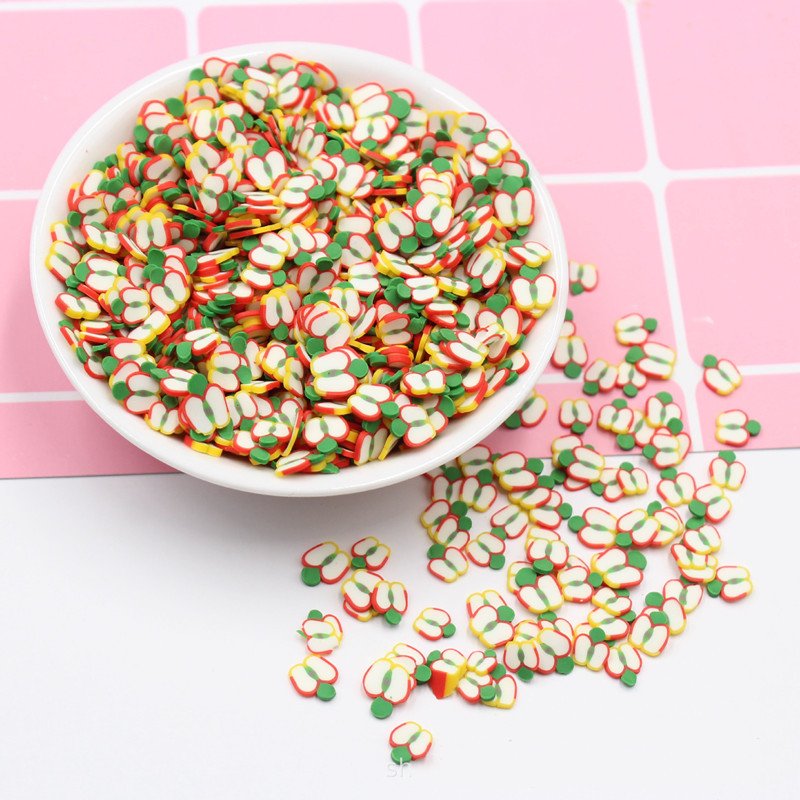 5mm Polymer Soft Clay fruit slice various fruit shrem crystal mud filler DIY mobile phone case accessories nail patch crafts