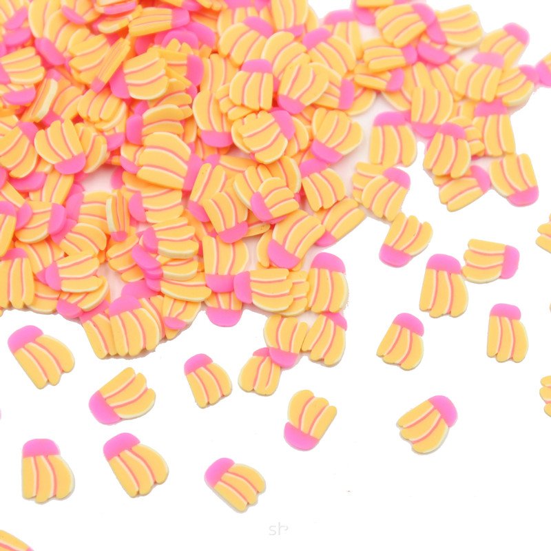 5mm Polymer Soft Clay fruit slice various fruit shrem crystal mud filler DIY mobile phone case accessories nail patch crafts