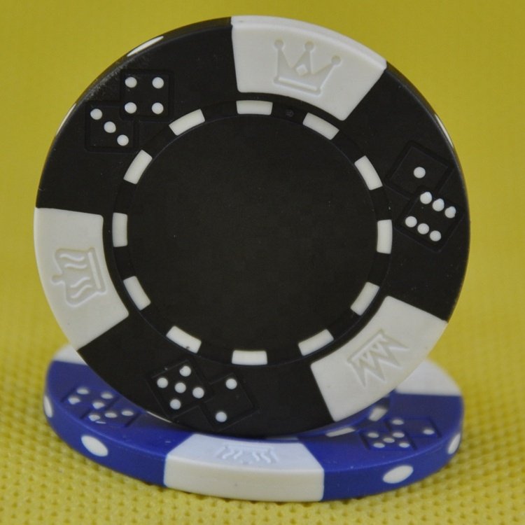 14g casino crown dice clay poker chips without numbers wholesale supplier