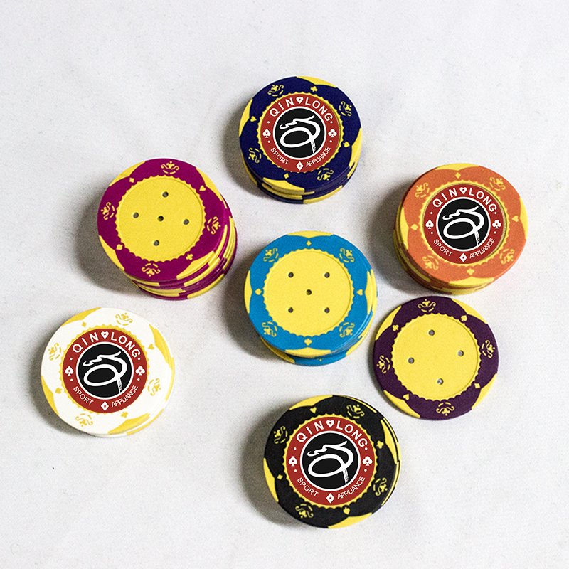 14g ABS Clay poker chips custom logo double color chips Casino clay poker chips for casino