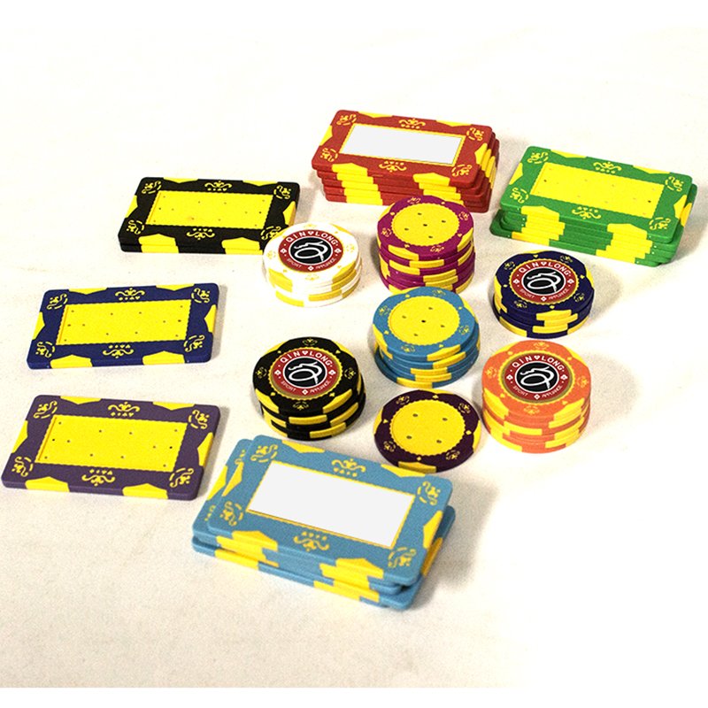 14g ABS Clay poker chips custom logo double color chips Casino clay poker chips for casino