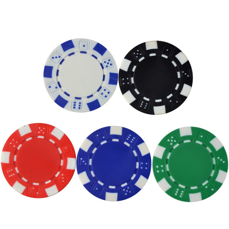 Customized 14g sticker hot stamping printing ABS material high-end cheap casino poker chips
