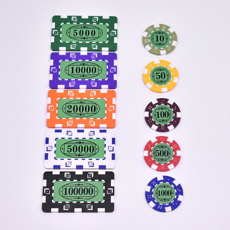 YH Casino Standard ABS Classic Mix Colors Texas Poker Chips Las Vegas Poker Chips Set for Gambling