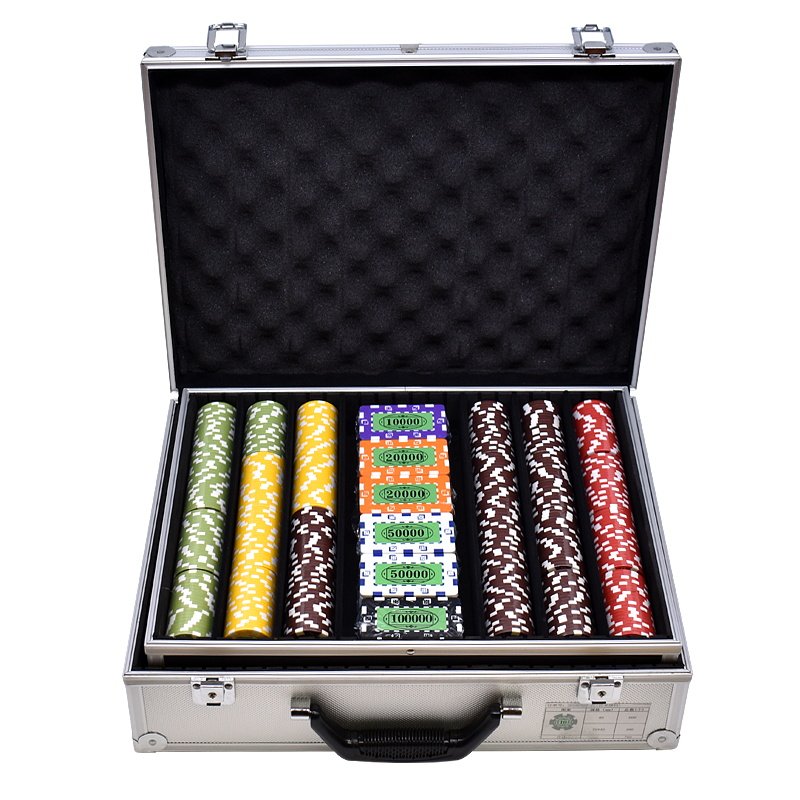 YH Casino Standard ABS Classic Mix Colors Texas Poker Chips Las Vegas Poker Chips Set for Gambling