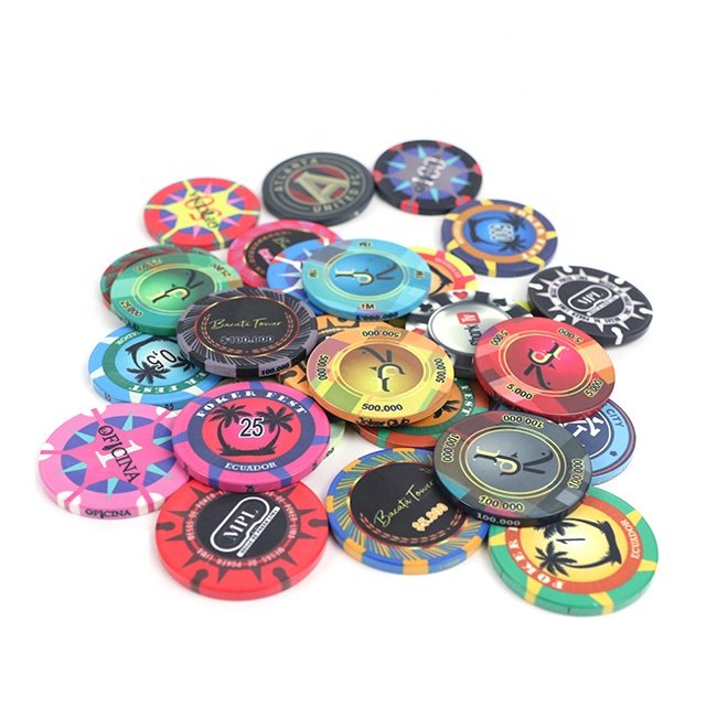 Various Design Of High End Printable Custom Ceramic Chips Poker Water Resistant Poker Ceramic Poker Chips
