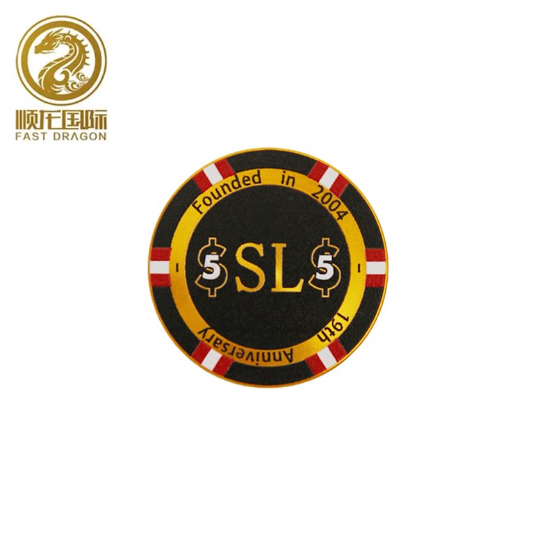 New customized golden metal poker chips for gambling casino poker chip