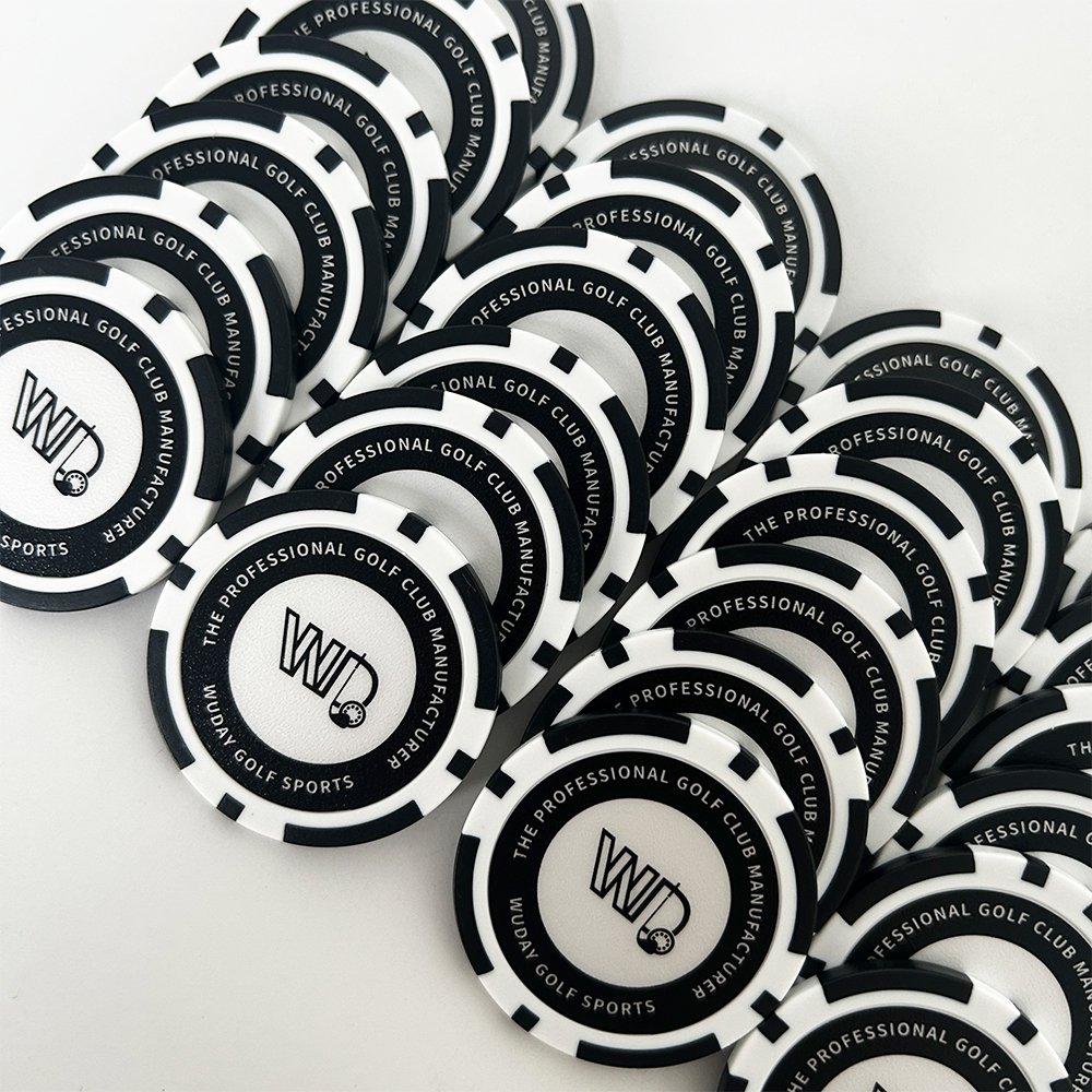 Custom Logo Plastic Ceramic Golf Poker Chip Ball Marker