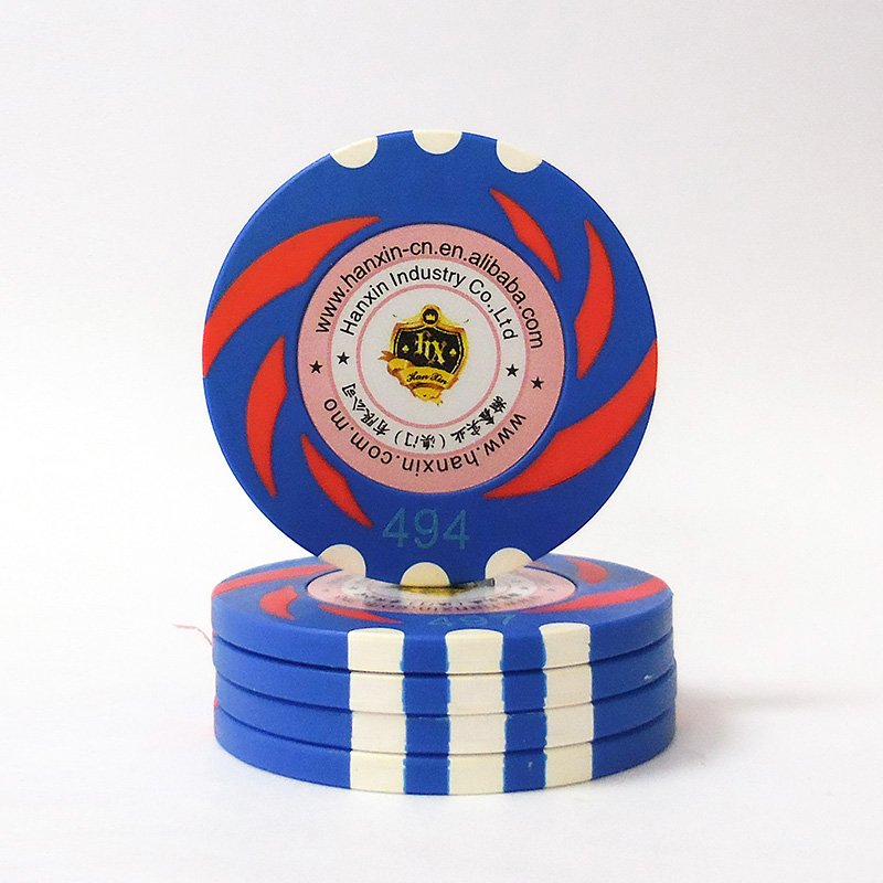 Poker Chips Clay Custom Sticker Casino Chip Set Poker Fiche